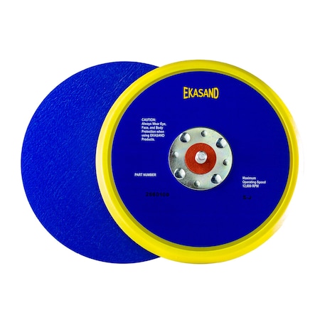 Uneeda Ekasand Sanding Disc Pad 6 Inch No Hole, Low Profile, 4-Rivet Vinyl Face for PSA P-101776